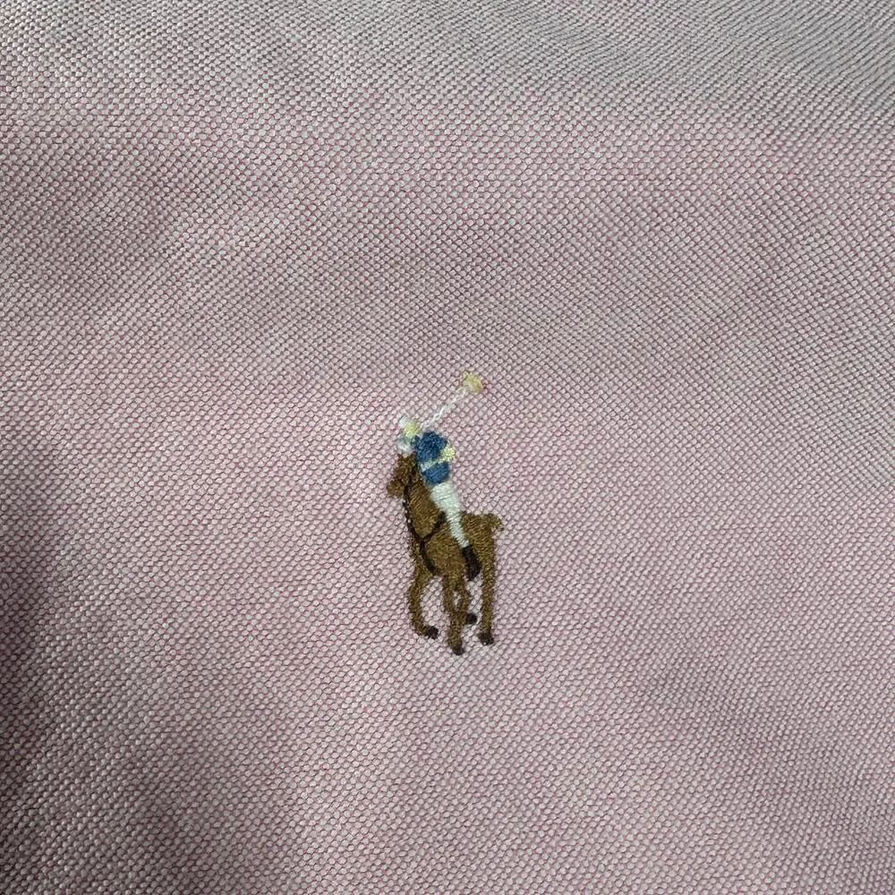 Polo Ralph Lauren Classic Fit Shirt Mens XLT Pink Oxford Short Sleeve Pony